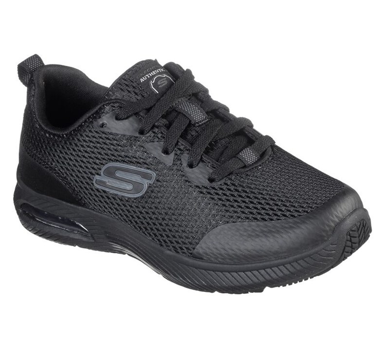 Skechers Dam Svarta Snörskor - Work Relaxed Fit: Dynaair Sr - Sverige (PDSZL-5981)